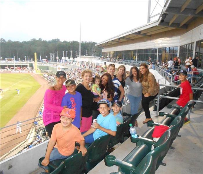 Group of friends at Rockland Boulders Stadium